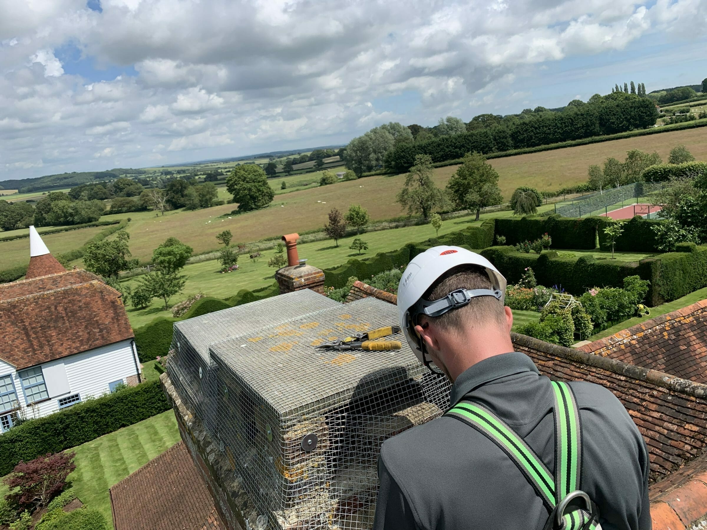 Bird mesh installation by Pest Tech in Sevenoaks