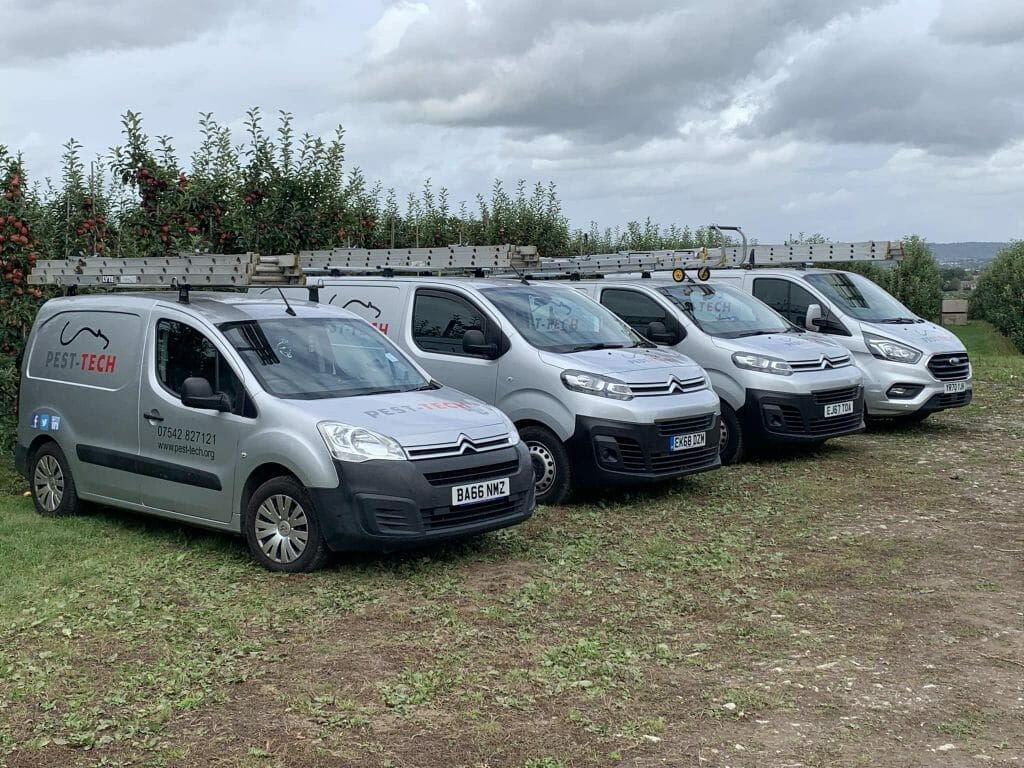 Pest-Tech Vans delivering pest control services to Maidstone and Kent