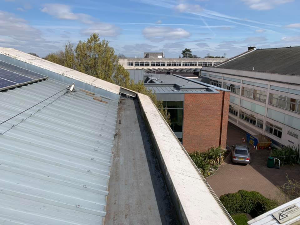 Avishock track on a building in Kent